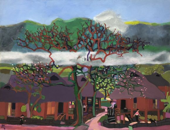 Morning in Mai Chau - Hoa Binh - Đặng Xuân Hòa (SOLD)