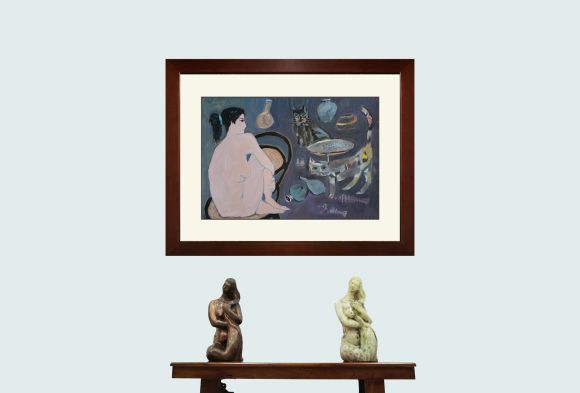 Nude with cats - Đoàn Hồng