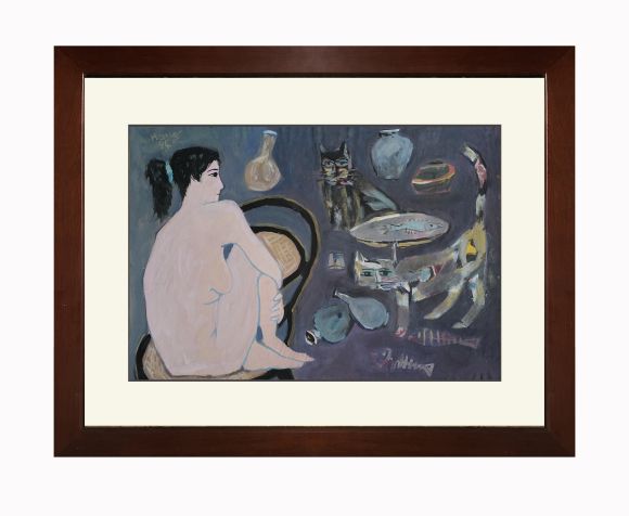 Nude with cats - Đoàn Hồng