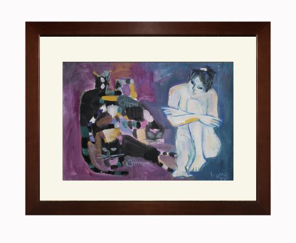 Nude with cats - Đoàn Hồng