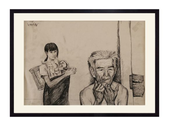 Ký họa người Tày - Đoàn Hồng