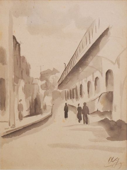 Quick sketch of Hanoi street - Le Van Xuong