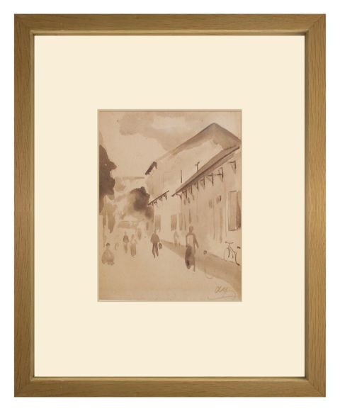 Quick sketch of Hanoi street - Le Van Xuong