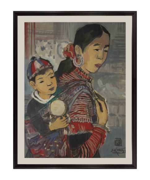 Mother and son - Le Xuan Chieu