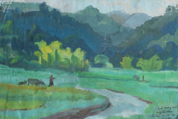 Phong cảnh quê hương anh Hoàng Văn Thụ - Nguyễn Sĩ Thiết