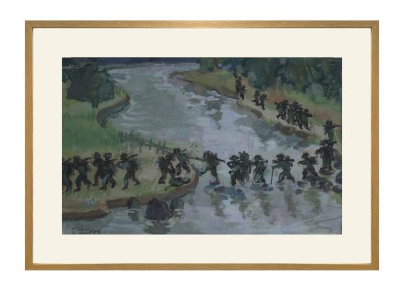 Cảnh đường ra trận - Nguyễn Sĩ Thiết