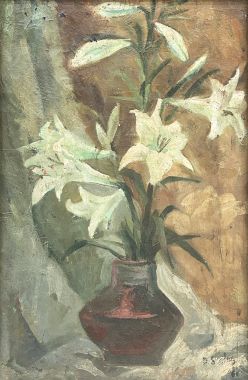 Still life - flower - Đào Sĩ Chu