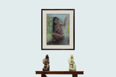 Nude with lotus - Đoàn Hồng