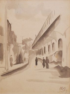 Quick sketch of Hanoi street - Le Van Xuong