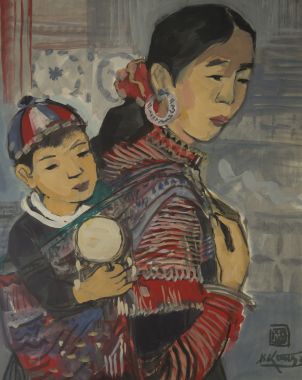Mother and son - Le Xuan Chieu