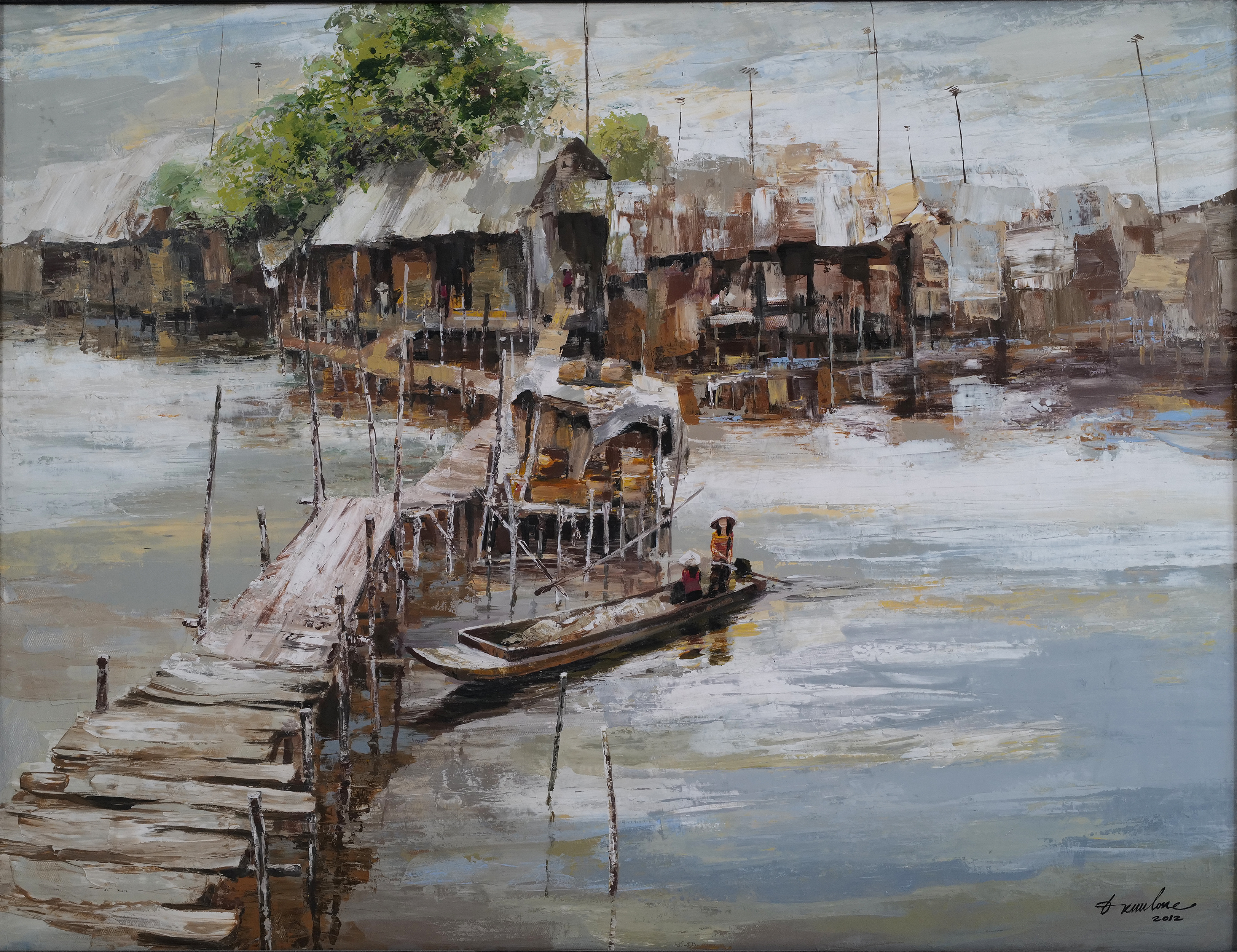 My friend's hometown - Doc river - Đặng Kim Long (SOLD)