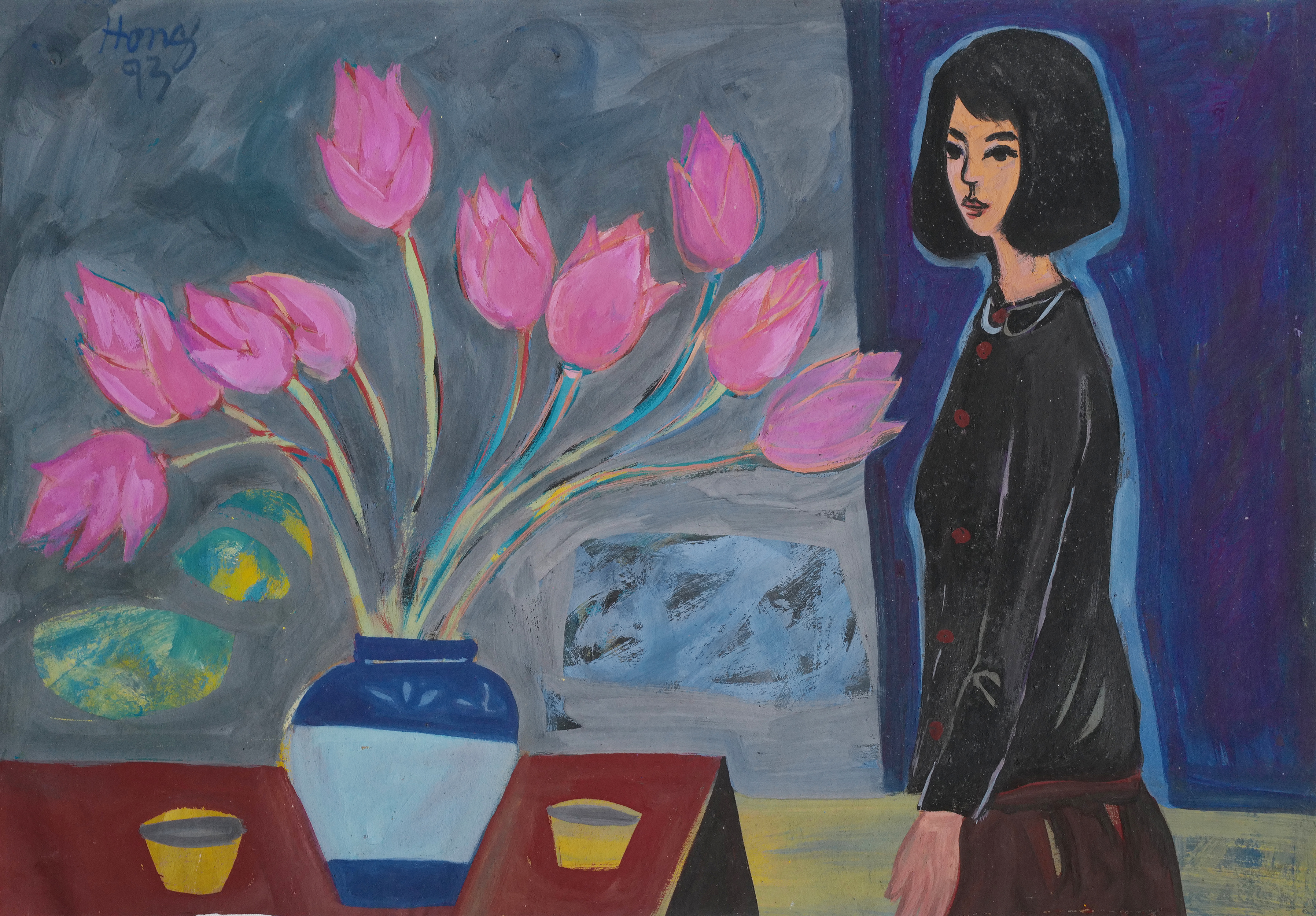 Lotus vase - Đoàn Hồng