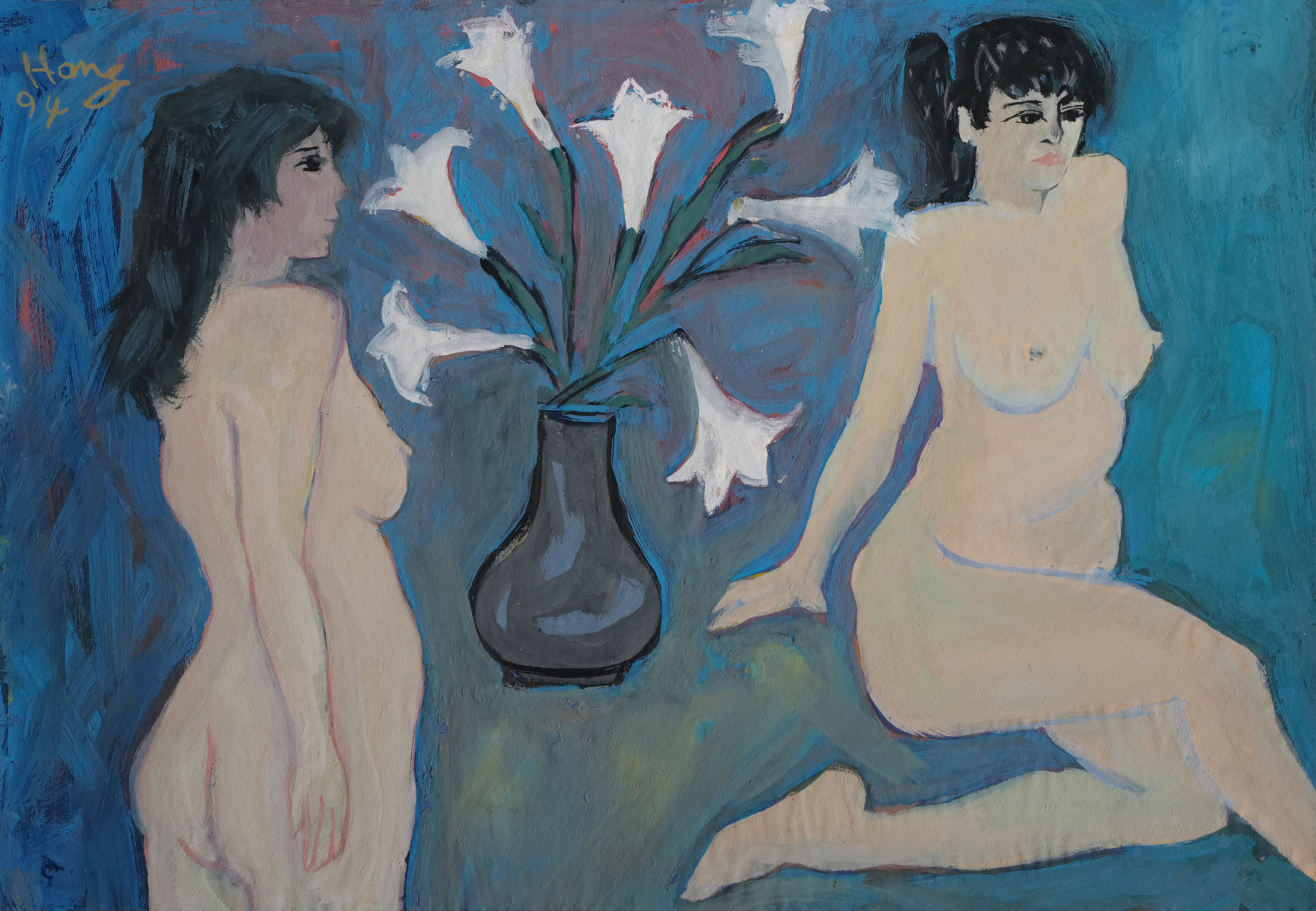 Nude with Lilies - Đoàn Hồng