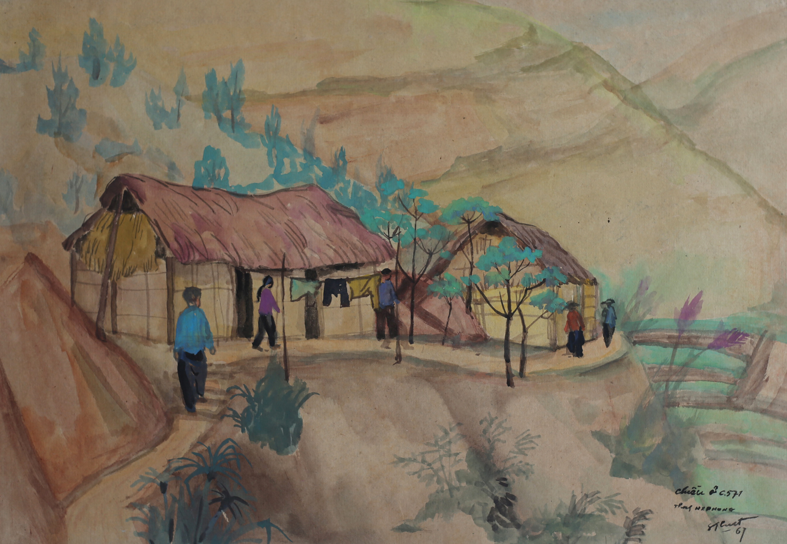 Cảnh chiều ở C.571 thanh niên xung phong - Nguyễn Sĩ Thiết