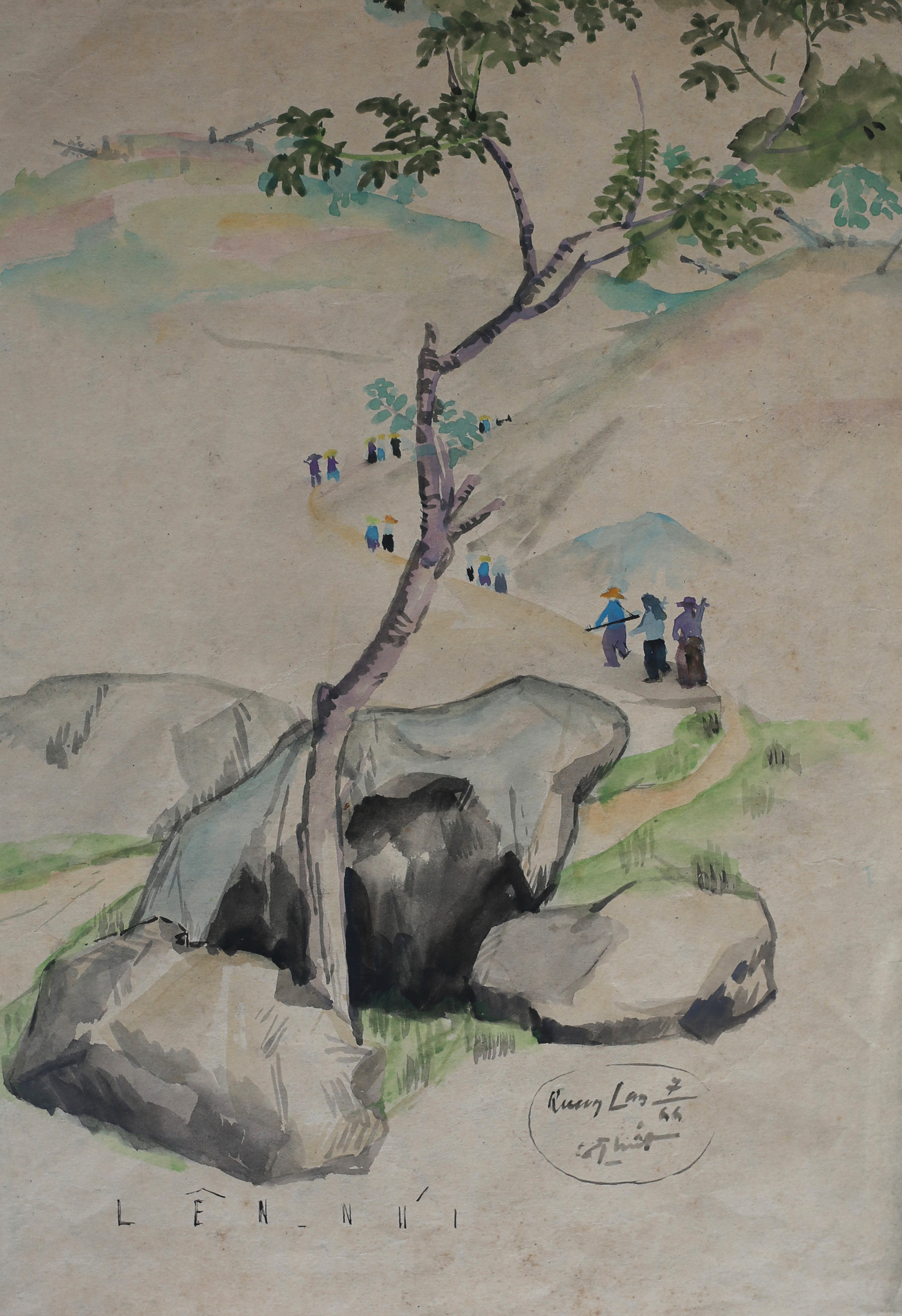 Cảnh lên núi (Quang Long) - Nguyễn Sĩ Thiết