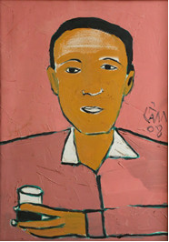 Chân dung Trương Văn Thuận theo cách nhìn của cố họa sĩ Hoàng Hồng Cẩm (sơn dầu, 70x50cm, 2008