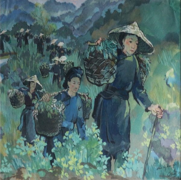 Dân công chiến dịch Biên giới 1950 của họa sĩ Nguyễn Sĩ Thiết được vẽ bằng chất liệu bột màu,  có kích thước 27 x 38 cm. Bức tranh Dân công chiến dịch Biên giới 1950 được sáng tác vào năm 1966.