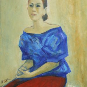 1.Bùi Quang Ngọc, chân dung NS Ánh Tuyết, sơn dầu, 77x60cm, 2011
