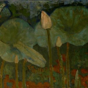 1.Kim Mỵ Yên, sen, sơn dầu, 46×61, 1967