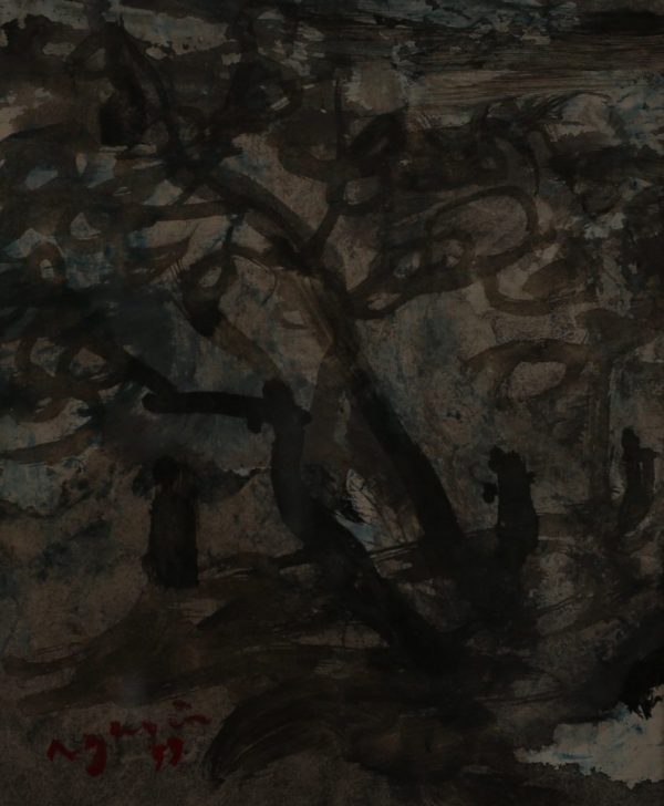 104.Bàng Sĩ Nguyên, Phong cảnh, tổng hợp, 18×15, 1996
