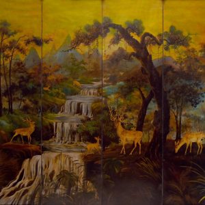 2.Lê Trung, phong cảnh, sơn mài, 140×160, 1950