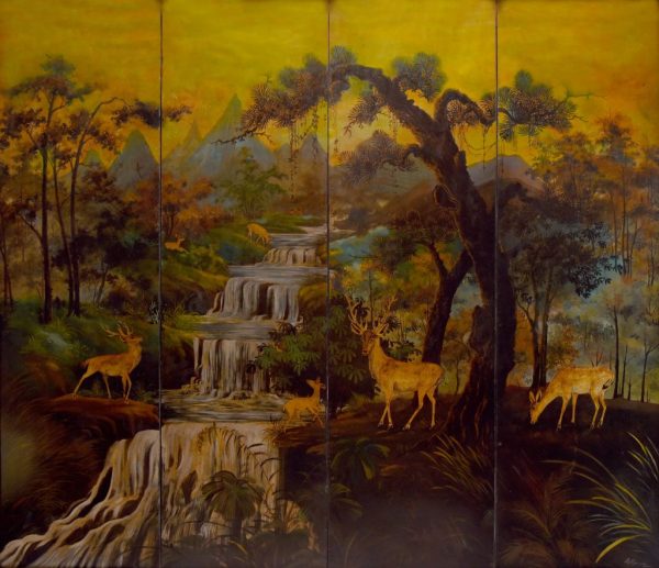 2.Lê Trung, phong cảnh, sơn mài, 140×160, 1950