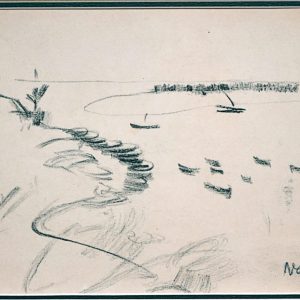 6.Nguyễn Gia Trí, ký họa phong cảnh (5) , chì , 19×26,5cm