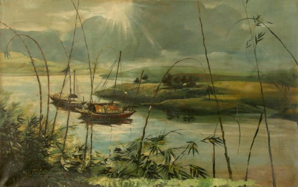 6.Nguyễn Trí Minh, phong cảnh 2, sơn dầu, 51×80, 1960
