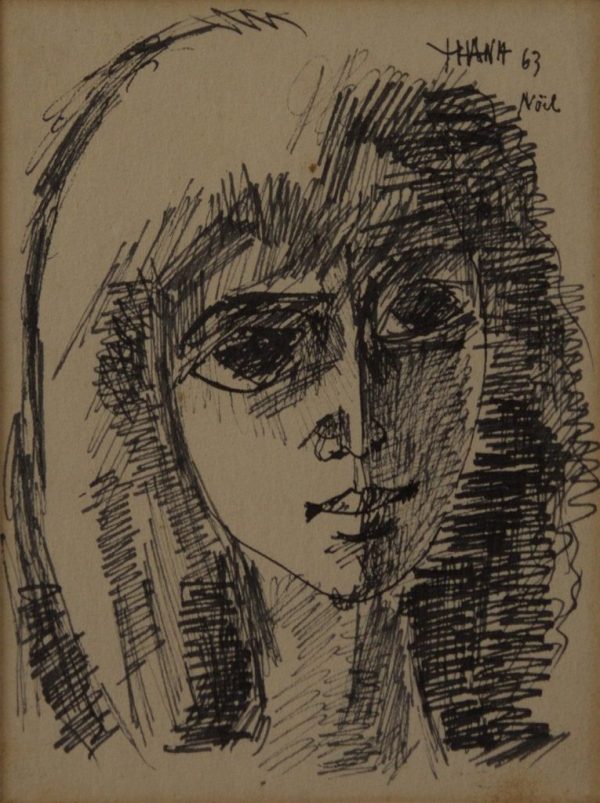 7.Duy Thanh, Noel, bút sắt, 17×13, 1963