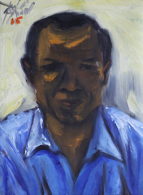 7.Đỗ Phấn, chân dung Trương Văn Thuận, sơn dầu, 42x32cm, 2015