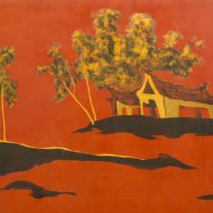 Dương, phong cảnh, sơn mài, 50×70, 1996