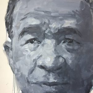 1.Đỗ Hoàng Tường, chân dung Trương Văn Thuậnn, acrylic, 125x90cm, 2017