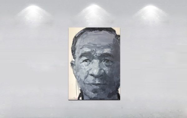 Đỗ Hoàng Tường, chân dung Trương Văn Thuậnn, acrylic, 125x90cm, 2017