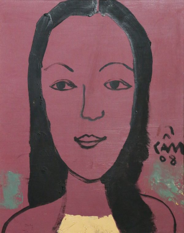 Hoàng Hồng Cẩm, chân dung NS Ánh Tuyết, sơn dầu, 50x40, 2008