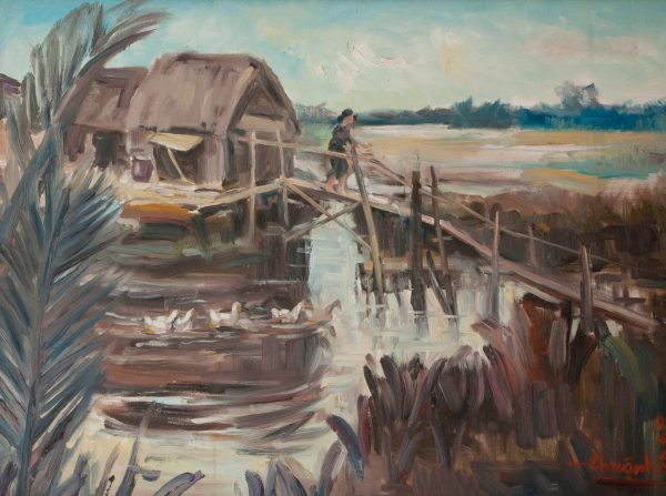 Thuận Hồ, Phong cảnh 2, Sơn dầu, 60×80, 1996 (1)