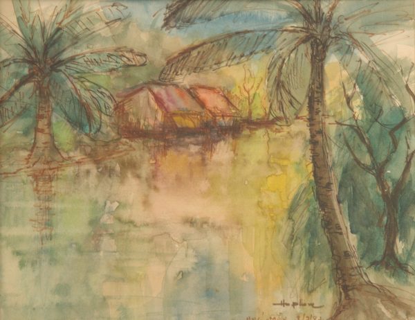 14.Hồ Phòng, Hóc Môn, mầu nước, 22×28.1997