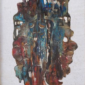 3. Văn Y, Trừu tượng, sơn dầu, 75×75 cm