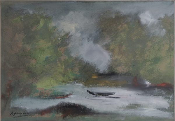 38. Bàng Sĩ Nguyên, Phong cảnh, sơn dầu, 33×48, 1996