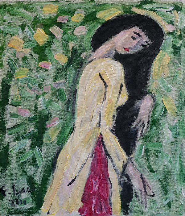 11.Phạm Lực, thiếu nữ, sơn dầu, 70×60 cm,2011