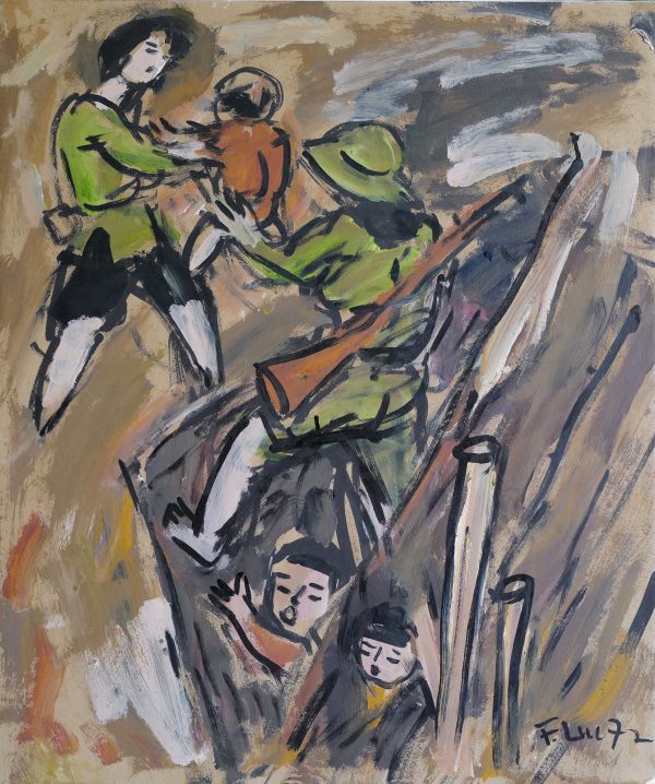 18.Phạm Lực, Sum hợp, sơn dầu, 79×66 cm, 1972