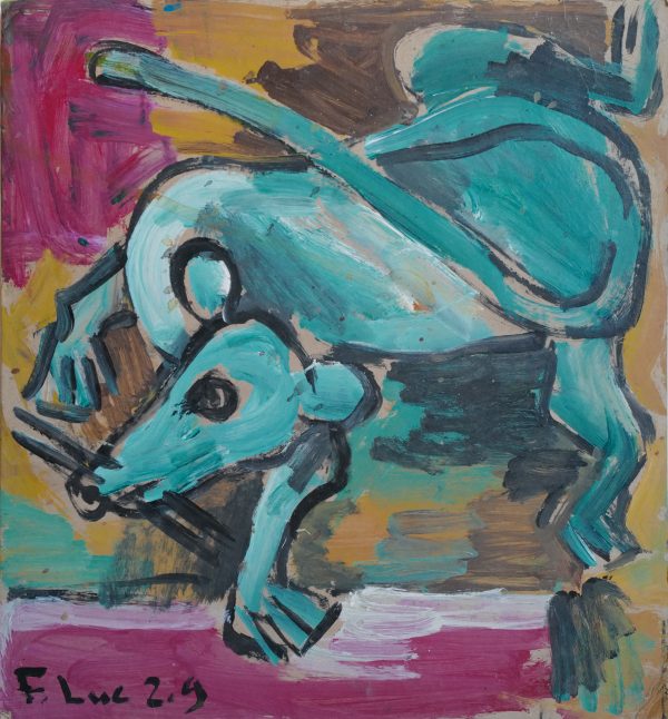3.Phạm Lực, chuột, sơn dầu, 35×32.5 cm, 2009