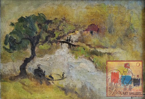 1.Lê Trung, phong cảnh, sơn dầu, 24×35, 1961
