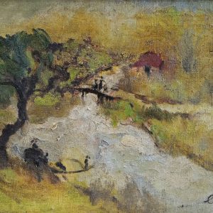 1.Lê Trung, phong cảnh, sơn dầu, 24×35, 1961