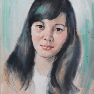 4. Lê Văn Xương, chân dung, bột màu, 41x30cm, 1983