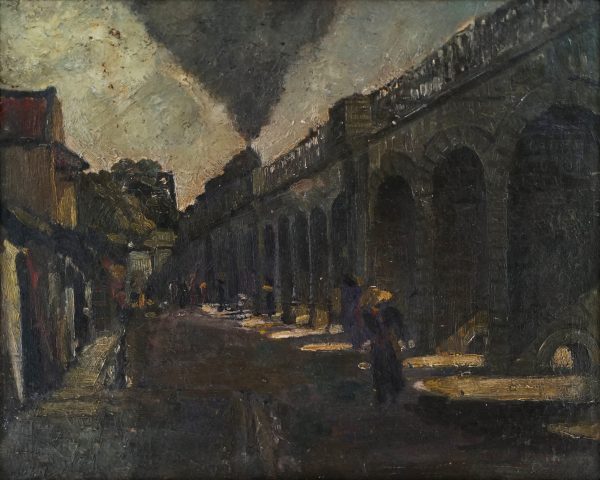 5. Lê Văn Xương, phố Gầm Cầu, sơn dầu, 40x50cm, 1952