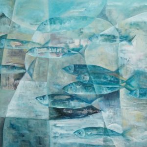 Huỳnh Thảo, Đại dương, sơn dầu, 100x150cm, 2017
