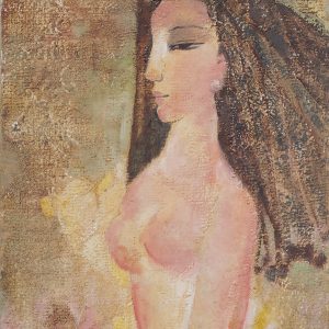 Hồ Hữu Thủ, Chân dung thiếu nữ, sơn dầu, 48x34cm
