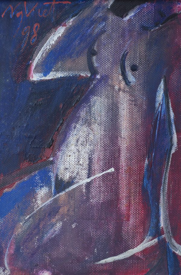 Nguyễn Xuân Việt, nude 5, sơn dầu, 19×12, 1998