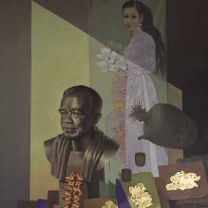 34. Nghiêm Xuân Hưng, tĩnh hòa gia, sơn dầu, 120x100cm, 2015