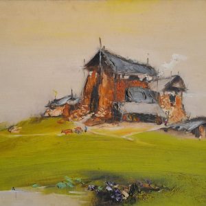 11. Nguyễn Văn Cường, Khu lò gạch cũ, sơn dầu, 50×60 cm, 2005